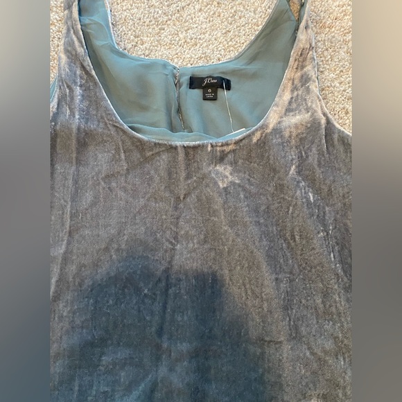 NWT J.Crew Velvet Tank Top in Blue, Size 6 - Picture 6 of 10